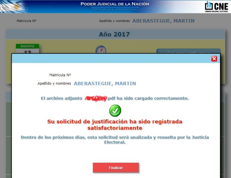 Argentina Cómo Justificar No Votar por Viaje vía